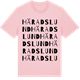 Pink Cotton t-shirt med Häradslund ordlek t-shirt