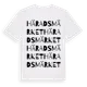 White t-shirt med Häradsmärket ordlek t-shirt