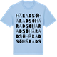 Blue Soul t-shirt med Häradsö ordlek t-shirt