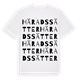 White t-shirt med Häradssätter ordlek t-shirt