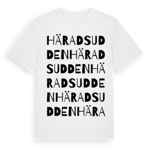 Häradsudden ordlek t-shirt – ekologisk bomull t-shirt från Pinshirt