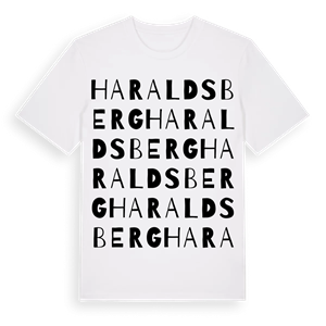 Haraldsberg ordlek t-shirt – ekologisk bomull t-shirt från Pinshirt