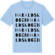 Blue Soul t-shirt med Haraldskogen ordlek t-shirt