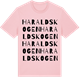 Pink Cotton t-shirt med Haraldskogen ordlek t-shirt