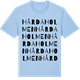 Blue Soul t-shirt med Hårdaholmen ordlek t-shirt