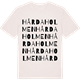 Vintage White t-shirt med Hårdaholmen ordlek t-shirt