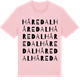 Pink Cotton t-shirt med Håredal ordlek t-shirt