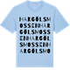 Blue Soul t-shirt med Hargölsmossen ordlek t-shirt