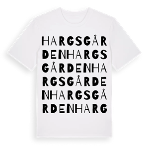 Hargsgården ordlek t-shirt – ekologisk bomull t-shirt från Pinshirt