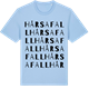 Blue Soul t-shirt med Hårsafall ordlek t-shirt