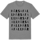 Mid Heather Gray t-shirt med Hårsafall ordlek t-shirt