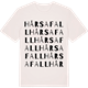 Vintage White t-shirt med Hårsafall ordlek t-shirt