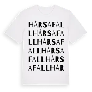 Hårsafall ordlek t-shirt – ekologisk bomull t-shirt från Pinshirt