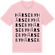Pink Cotton t-shirt med Härseby ordlek t-shirt