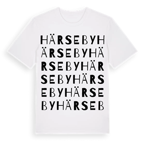 Härseby ordlek t-shirt – ekologisk bomull t-shirt från Pinshirt