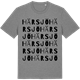 Mid Heather Gray t-shirt med Härsjö ordlek t-shirt