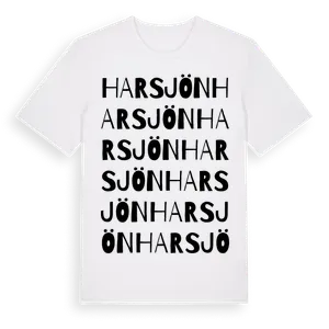 Harsjön ordlek t-shirt – ekologisk bomull t-shirt från Pinshirt