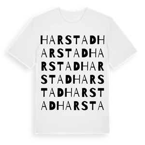 Harstad ordlek t-shirt – ekologisk bomull t-shirt från Pinshirt