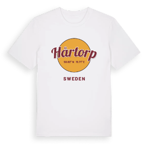 Hårtorp cirkel t-shirt – ekologisk bomull t-shirt från Pinshirt