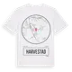 White t-shirt med Harvestad t-shirt