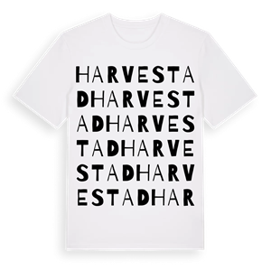 Harvestad ordlek t-shirt – ekologisk bomull t-shirt från Pinshirt