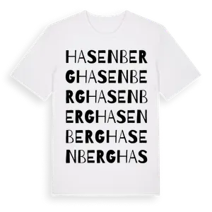 Hasenberg ordlek t-shirt – ekologisk bomull t-shirt från Pinshirt