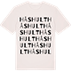 Vintage White t-shirt med Håshult ordlek t-shirt