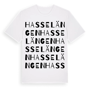 Hasselängen ordlek t-shirt – ekologisk bomull t-shirt från Pinshirt