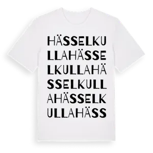 Hässelkulla ordlek t-shirt – ekologisk bomull t-shirt från Pinshirt