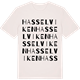 Vintage White t-shirt med Hasselviken ordlek t-shirt