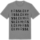 Mid Heather Gray t-shirt med Hässleby ordlek t-shirt
