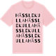 Pink Cotton t-shirt med Hässlekulla ordlek t-shirt