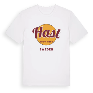 Hast cirkel t-shirt – ekologisk bomull t-shirt från Pinshirt