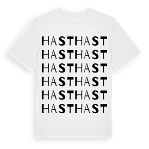 Hast ordlek t-shirt – ekologisk bomull t-shirt från Pinshirt