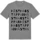 Mid Heather Gray t-shirt med Hästhagstäppan ordlek t-shirt