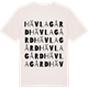 Vintage White t-shirt med Hävla gård ordlek t-shirt