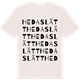 Vintage White t-shirt med Hedaslätt ordlek t-shirt