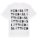 Hedaslätt ordlek t-shirt