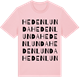Pink Cotton t-shirt med Hedenlunda ordlek t-shirt