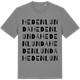 Mid Heather Gray t-shirt med Hedenlunda ordlek t-shirt