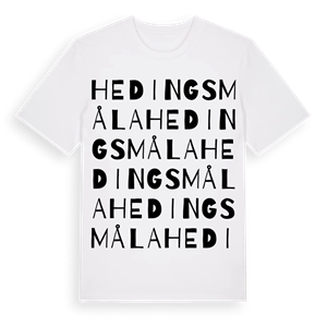 Hedingsmåla ordlek t-shirt – ekologisk bomull t-shirt från Pinshirt