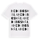 Hedingsmåla ordlek t-shirt