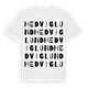 White t-shirt med Hedviglund ordlek t-shirt