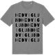 Mid Heather Gray t-shirt med Hedviglund ordlek t-shirt