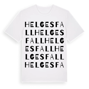Helgesfall ordlek t-shirt – ekologisk bomull t-shirt från Pinshirt