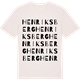 Vintage White t-shirt med Henriksberg ordlek t-shirt