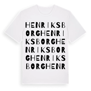 Henriksborg ordlek t-shirt – ekologisk bomull t-shirt från Pinshirt