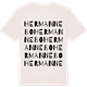 Vintage White t-shirt med Hermannebo ordlek t-shirt