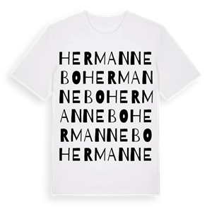 Hermannebo ordlek t-shirt – ekologisk bomull t-shirt från Pinshirt