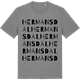 Mid Heather Gray t-shirt med Hermansdal ordlek t-shirt